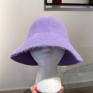 Lavender Fluffy Bucket Hat